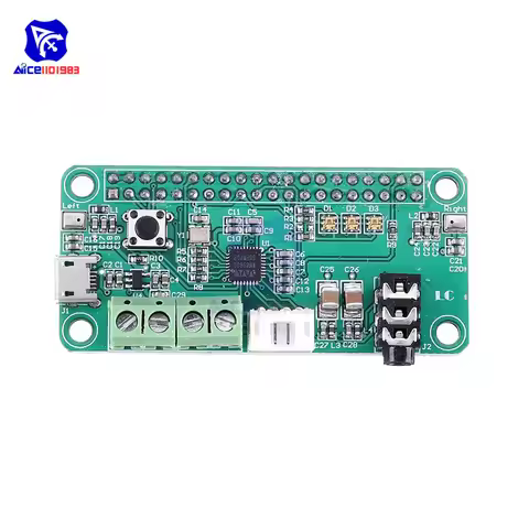 diymore WM8960 Audio Decoding Amplifier Module Intelligent Voice Recognition Dual Microphone for Ras