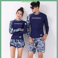 two piece set swimming suit woman man Couple swimsuit woman men Beachwear swimwear women long sleeve