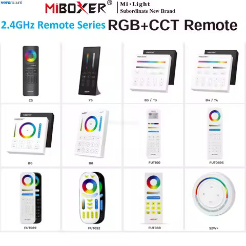 MiBoxer 2.4G Wireless Remote RGBCCT Controller FUT088 FUT089 FUT089B FUT089S FUT100 FUT092 FUT092B B
