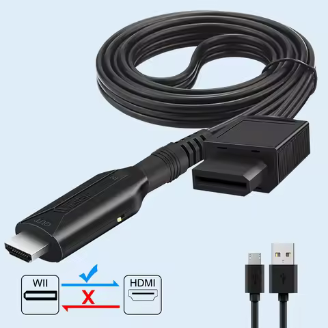 Wii to HDMI -compatible Converter Adapter Wii2hdmi cable adapter for wii to HDTV Monitor