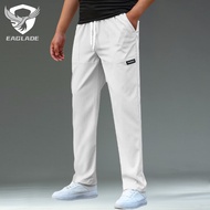 EAGLADE Jogging Sweat Jogger Pants for Men Baggy Tracksuit Man Trousers Stretchable in Milky White E