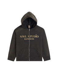 44TEES 04 Hoodie Zip Faded เสื้อฮูดดี้