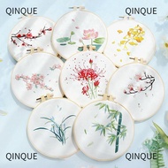 QINJUE Embroidery Kit Beginner Antiquity Delicate Embroidery Hoop