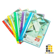 11-Hole Information Book 10-Page Color Random [Jiucheng Jiu Stationery] File Folder Report Data 11-H