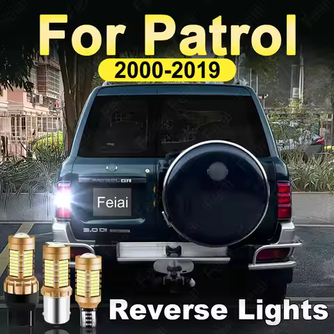 LED Reverse Lights For Nissan Patrol GR Y61 2000-2005 2006 2007 2008 2009 2010 Reversing 2011-2019 P