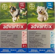 BAYER ADVANTIX M/L FOR DOGS (4 PIPETS), TICK & FLEA Ready Stock