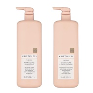 Kristin Ess Hydrating Signature Sulfate Free Salon Shampoo + Conditioner Set for Moisture Softness S