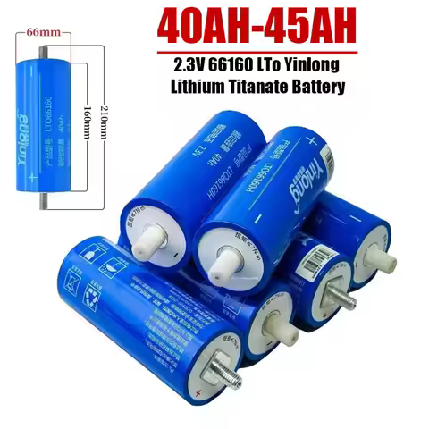 1-2pcsNEW 66160 2.3V LTO Battery 45AH 40AH Lithium Titanate Rechargeable Batteries 10C Discharged Po