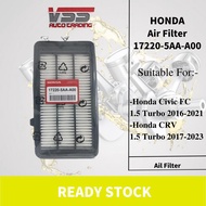 Engine Air Filter 17220-5AA-A00 Honda Civic FC 1.5 Turbo / CRV 1.5 Turbo