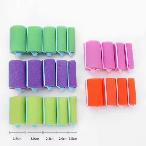 Small/Large Sponge Curls Curly Wavy Curly Professional Styling Foam Soft Sponge Curler Roller Wet Ha