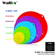 WALFOS SHOP ฝาหม้อซิลิโคน ฝาปิดหม้อ สำหรับเข้าไมโครเวฟ