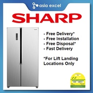 SHARP SJ-SS52ES-SL 521L INVERTER SIDE BY SIDE REFRIGERATOR