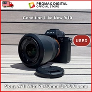 Used Sony A7II with 28-70mm Lens Condition Like New 9/10