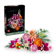 LEGO Botanicals Pink Flower Bouquet Building Set for Adults - Artificial Flowers for Wedding Decor o