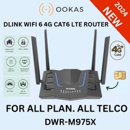 DLINK AX1500 WIFI 6 CAT6 4GLTE DWR-M975X and DWR-M955X Unlimited For All Plans & Telcos Direct SIM C