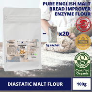 (UK-MADE) Diastatic Malt Flour (Cracker Bread-improver Amylase Baking Ingredient Organic Enzyme Barl
