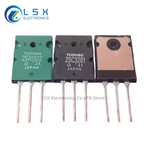 New Original 5Pairs(10PCS)/Lot 2SA1302 + 2SC3281 OR 2SA1301 + 2SC3280 TO-3PL 17A 200V 200W PNP + NPN