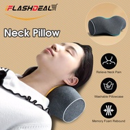 iFlashDeal Neck Pillows Cervical Pillow Memory Foam Pillow Ergonomic Pillow Comfortable Sleeping Pillow With Pillowcase for Neck Care Relieve Cervical Pain