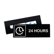 For sale 24 hours sign board - open hours - 24 hour logo - sign board - acrylic