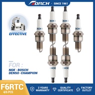 TORCH Spark Plug F6RTC   Compatible with Chevrolet Car CHAMPION RN8VTYC Candle PGR6B for WR6DCX  DEN