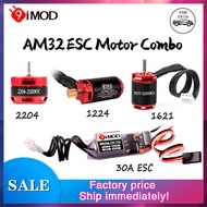 9IMOD Brushless ESC Motor Combo 30A ESC 1224/1621/2204 Motor For RC 1/18 1/24 SCX24 TRX4M