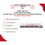 [READY STOCK] Cisco C9200L-48P-4G-E - Catalyst 9200L 48-port PoE 4x1G uplink Switch, Network Essenti