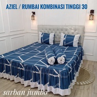 Azriel combination tassel bed sheet 30 cm high