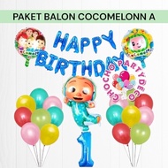 COCOMELON Balloon Package A Cocomelonn Birthday Decoration/