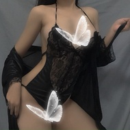 Plus Size 2-Piece Lingerie Set – Robe & Sleepwear Uniform for Women”