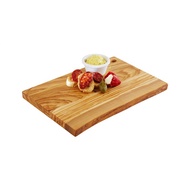 [303 Good Food Food] APS | German Olive Log Right Angle Cutting Plate Board Length 25 x Width 17 x H