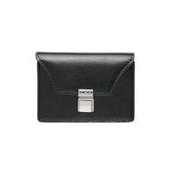 Modic 扣環 3 層風琴卡皮夾黑色