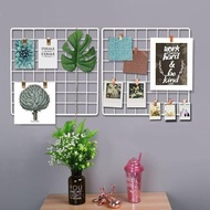 Multica Grid Wall Dekorasi Dinding Wire Grid Wall Black Color Memo Note dan Foto Organizer