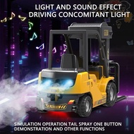 BLISS Remote Control Forklift, Light Music Simulation Engineering Vehicle, Fun Design 1:24 11 Way Du