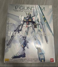 BANDAI MG 1/100 RX-93 NU GUNDAM VER.KA TITANIUM FINISH 成品
