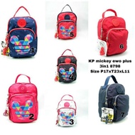 PROMO - TAS RANSEL KIPLING 3IN1 / SELEMPANG KIPLING KARAKTER / BACKPACK MICKEY