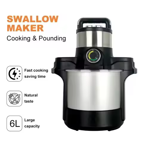 Multifunctional Fufu Machine Swallow Maker Yam Pounder Meat Chopper Heat Meat Grinder Food Processor