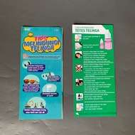 Flyer How to Use Ear Drops, Ear Health Flyer, Flyer PIO Health Brochure