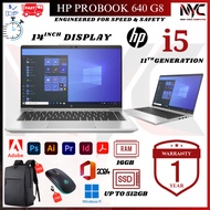 Business Laptop | HP EliteBook 840 G3 820 G3 640 G8 | i7/i5 | 16GB RAM 512GB SSD |  Ready Stock