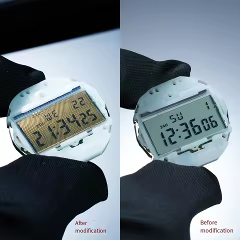 F-91W Metal Steel Mesh Screen Reflective Mesh Retro-reflective Sheet Replace Mod For Casio F91 A158 