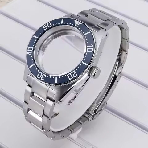 40mm 316LStainless Steel Watch Case Strap For Mod SPB143J1/SPB253J1 Tiger Whale NH35 NH36 NH34 4R36 