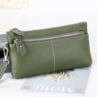 dompet perempuan kecil dompet perempuan cute Ladies Simple Temperament Long Mother Soft Leather Clut