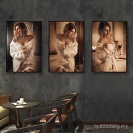 Decorative Painting Hotel Girl Painting Bar Center Mural Included Room Bedroom Bathroom Toilet Beaut