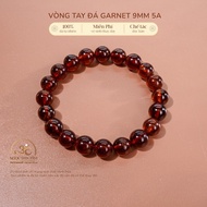 Jade Dan Tam - Garnet Feng Shui Bracelet 9mm 5A - Fire Element & Earth Element