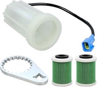 6P3-WS24B-03-00 Fuel Filter Cup with Wrench 2 PCS Filter Elements Compatible with Yamaha Motor F150 
