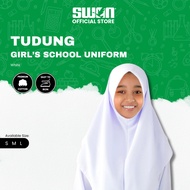 SWAN Premium Tudung White School Uniform