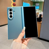 Suitable for Samsung Galaxy Z Fold 8 8Wide phone case metal paint frosted dual axis PC hard case