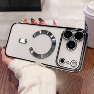 Magnetic Clear For IPhone 17 17 Air 17 Pro 17 Pro Max Case With Camera Lens Protector [Compatible Wi