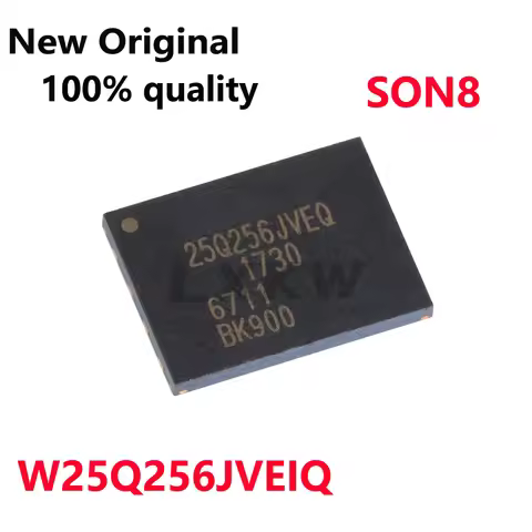 5-10/PCS New Original W25Q256JVEIQ W25Q256JVEQ 25Q256JVEQ SON8 Memory chip 32MB 256Mbit memory In St
