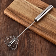 Stainless Steel Semi-Automatic Egg Beater Egg Beater Manual Press Rotary Egg Beater Kitchen Baking G
