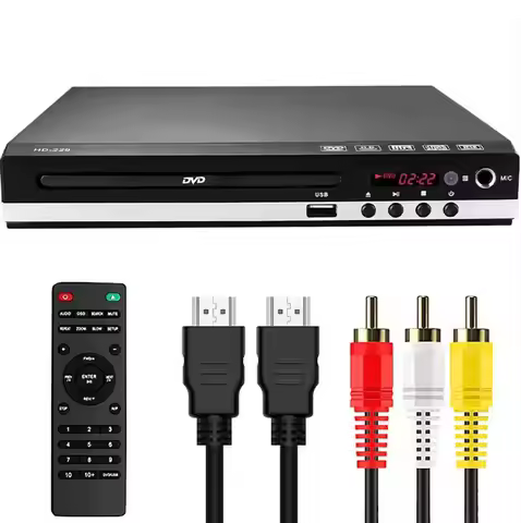 HDMI 1080P DVD Player High Defination Home DVD Player Box For TV All Region Free DVD CD Discs Player
